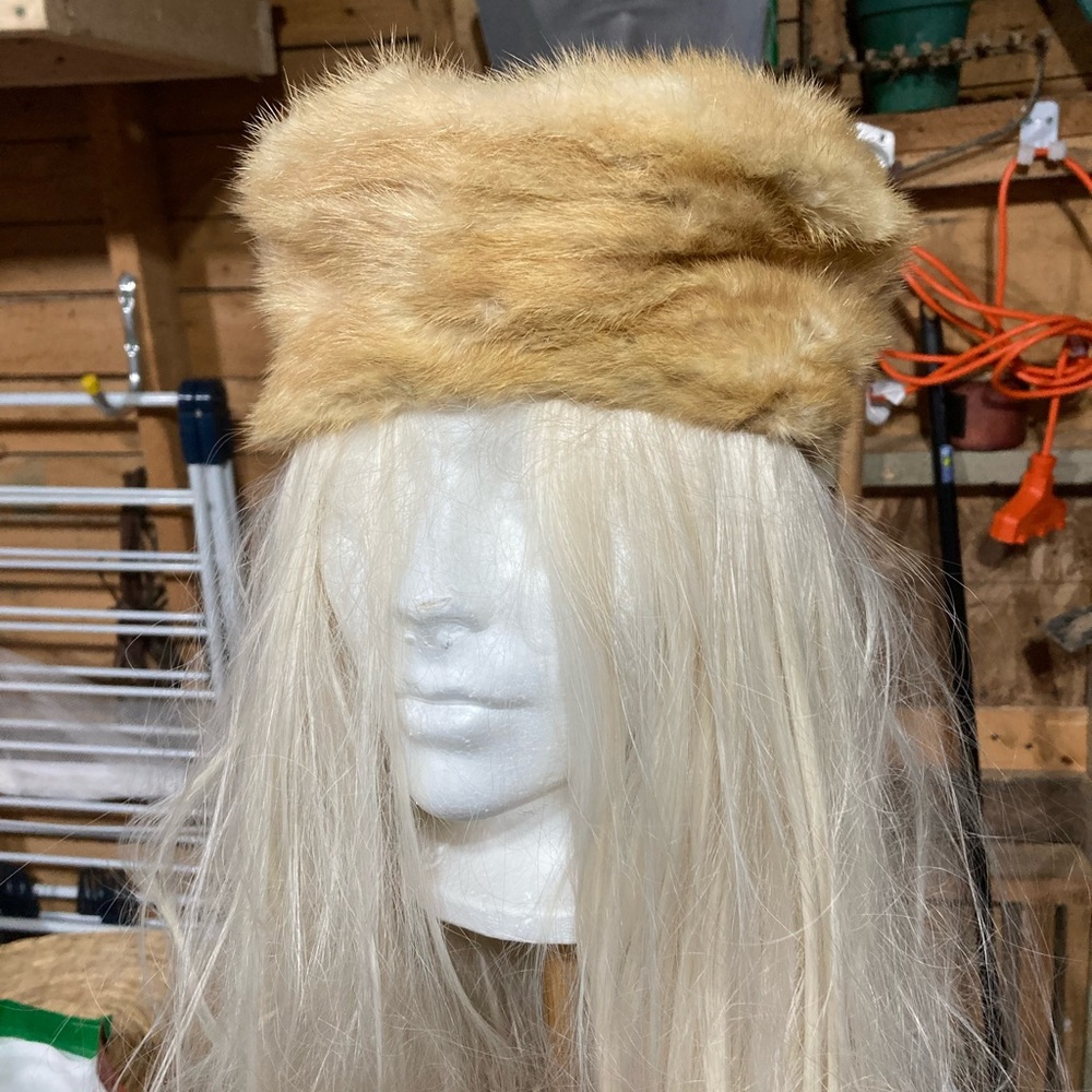 vintage mink fur hat
